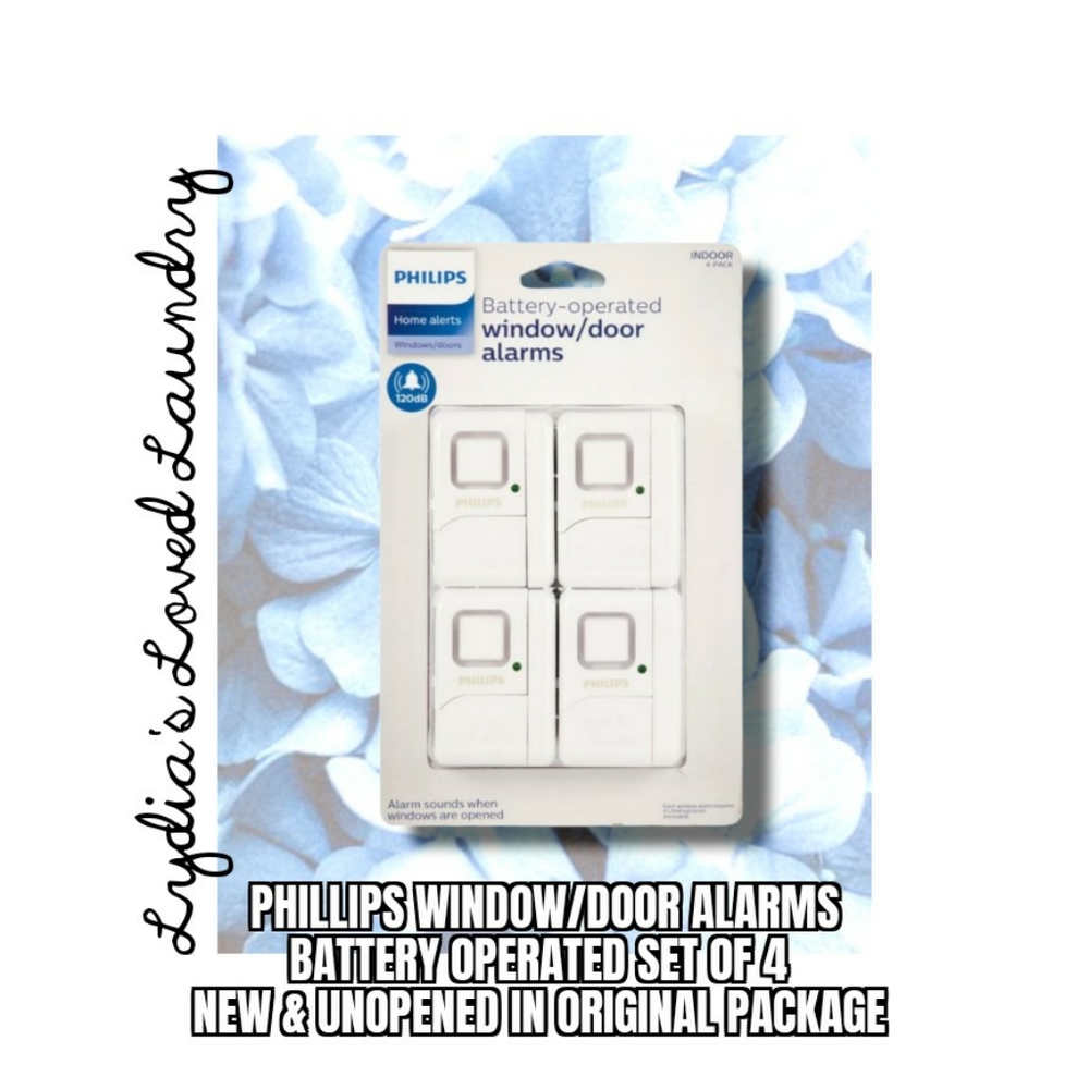 Alarms For Windows & Doors - Battery Operated Phillips Brand NWT New In Package